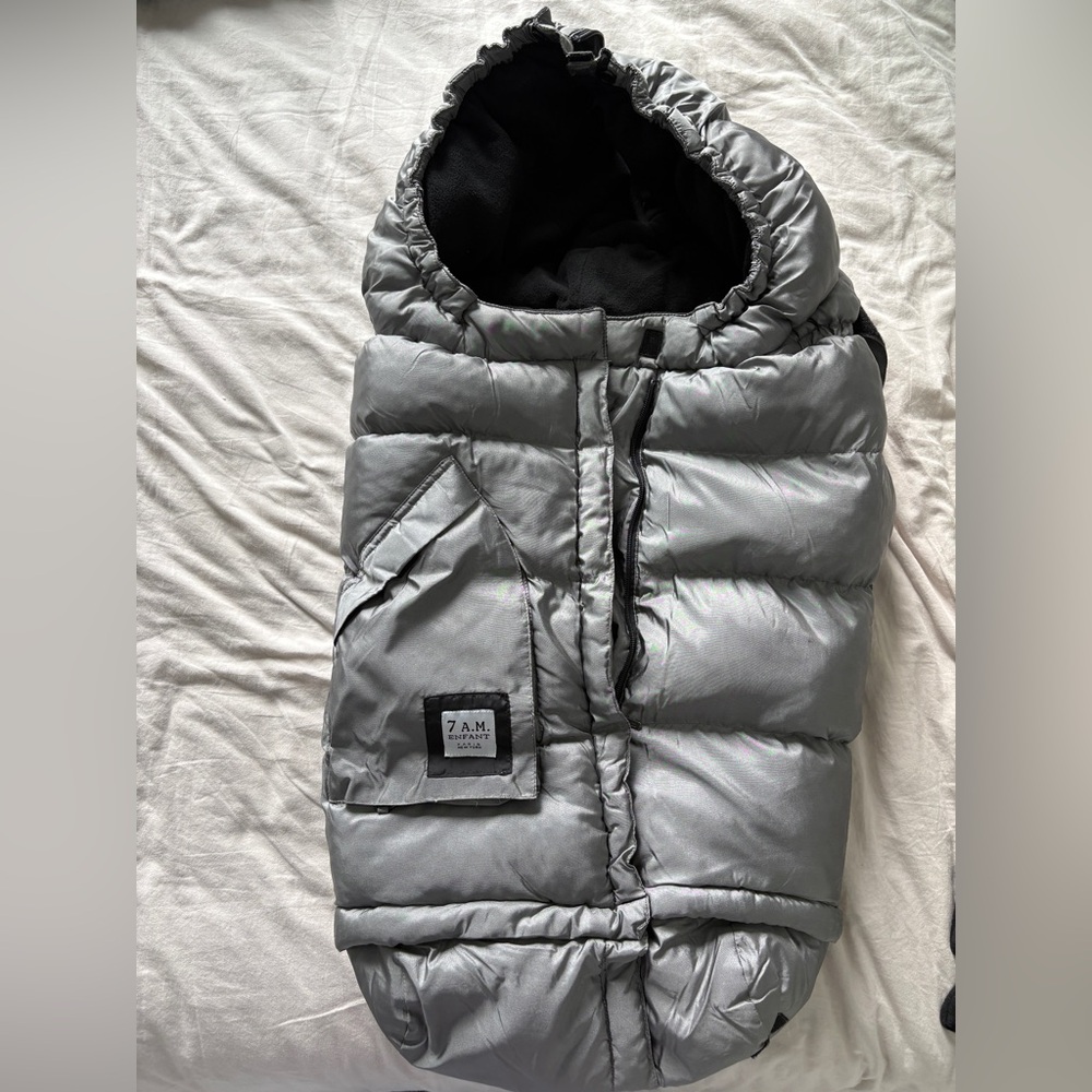 Silver Kids Puffer Blanket